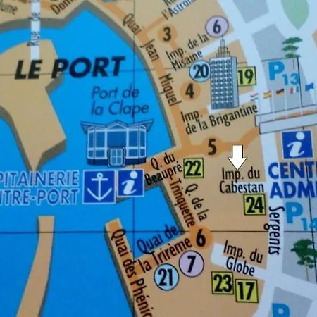 Studio Centre Port Apartmán Agde